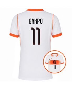 Billige Fotballdrakt Nederland Cody Gakpo #11 Replika Bortedrakt Dame VM 2026 Kortermet Billige Fotballdrakt Nederland Cody Gakpo #11 Replika Bortedrakt Dame VM 2026 Kortermet